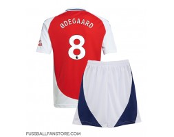 Arsenal Martin Odegaard #8 Replik Heimtrikot Kinder 2024-25 Kurzarm (+ Kurze Hosen)